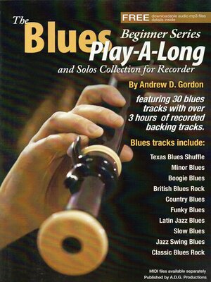 cover image of Blues Play a Long and Solos Collection for Flute Beginner Series